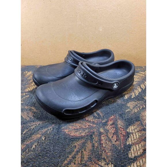CROCS Unisex Black Bistro Work Clogs- Size M6/ W8 main image 4